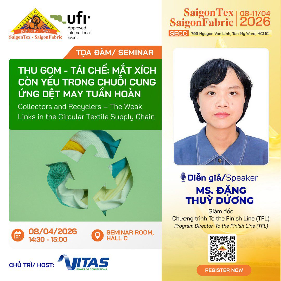 3. Thu gom – Tái chế Mắt xích còn yếu trong chuỗi cung ứng dệt may tuần hoàn