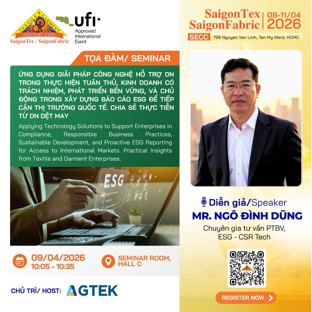 7. Ứng dụng Giải pháp công nghệ hỗ trợ DN trong thực hiện Tuân thủ, Kinh doanh có Trách nhiệm, Phát triển Bền vững, và chủ động trong xây