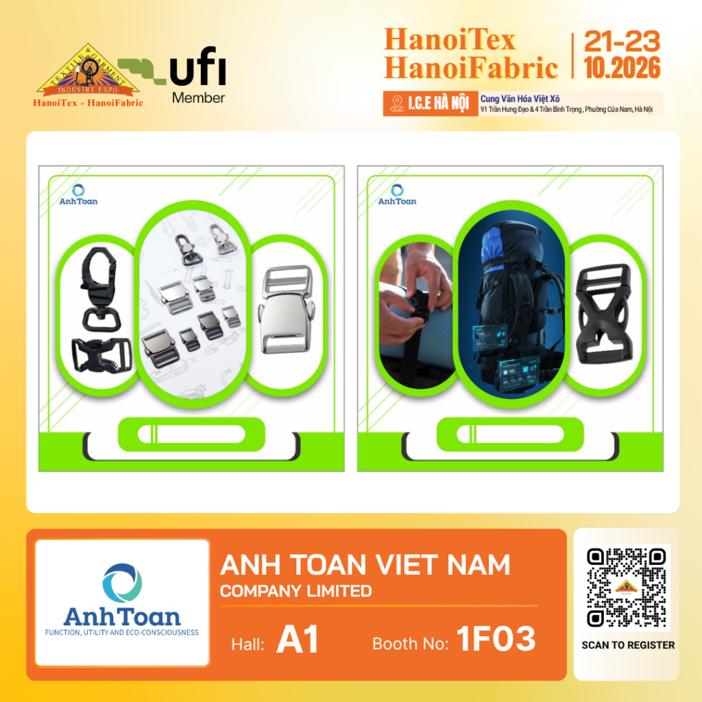ANH TOAN VIET NAM COMPANY LIMITED - Nhà trưng bày tiêu biểu HanoiTex - HanoiFabric 2026