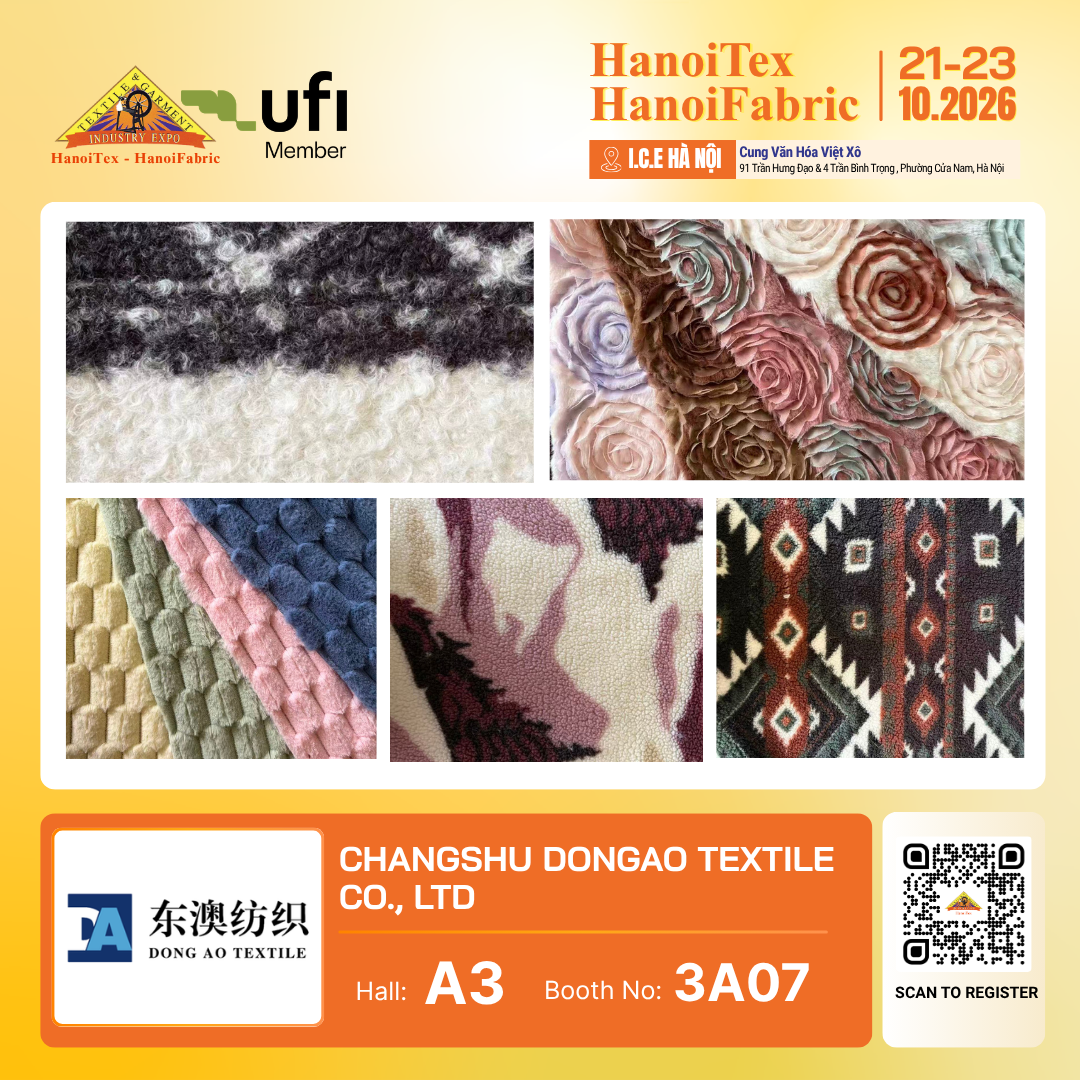 CHANGSHU DONGAO TEXTILE CO., LTD. - Nhà trưng bày tiêu biểu HanoiTex - HanoiFabric 2026