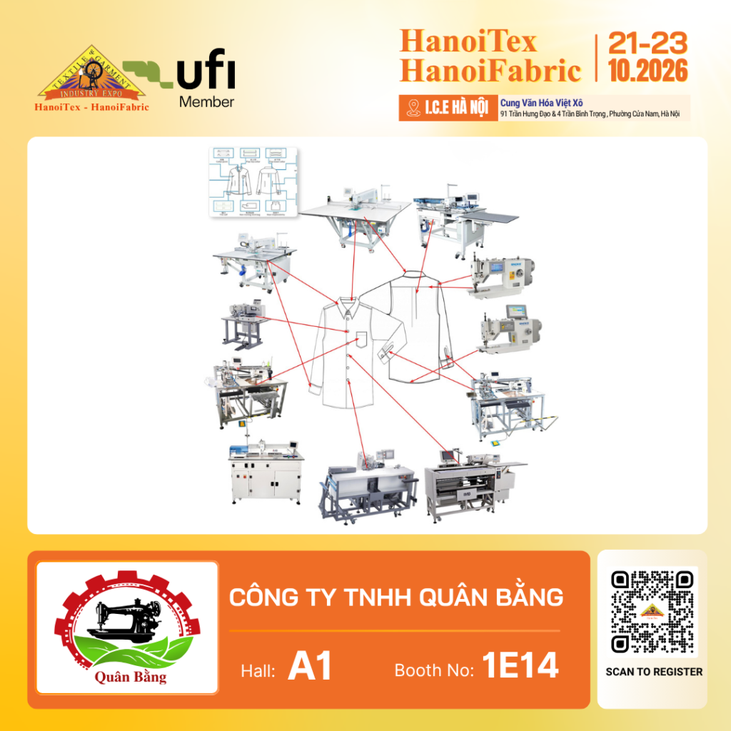 CÔNG TY TNHH QUÂN BẰNG - Nhà trưng bày tiêu biểu HanoiTex - HanoiFabric 2026