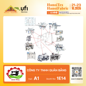 CÔNG TY TNHH QUÂN BẰNG - Nhà trưng bày tiêu biểu HanoiTex - HanoiFabric 2026