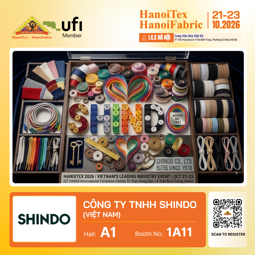 CÔNG TY TNHH SHINDO (VIỆT NAM) - Nhà trưng bày tiêu biểu HanoiTex - HanoiFabric 2026