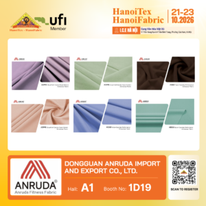 DONGGUAN ANRUDA IMPORT AND EXPORT CO., LTD. - Nhà trưng bày tiêu biểu HanoiTex - HanoiFabric 2026