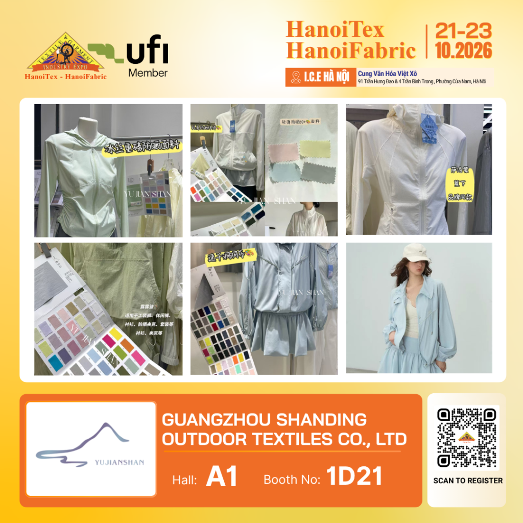 GUANGZHOU SHANDING OUTDOOR TEXTILES CO., LTD. - Nhà trưng bày tiêu biểu HanoiTex - HanoiFabric 2026