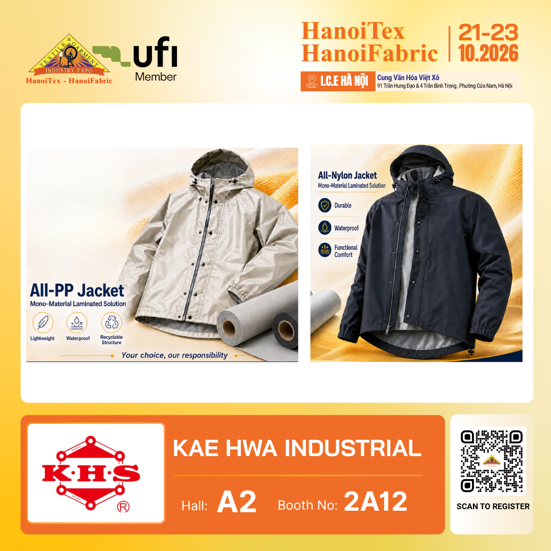 KAE HWA INDUSTRIAL - Nhà trưng bày tiêu biểu HanoiTex - HanoiFabric 2026