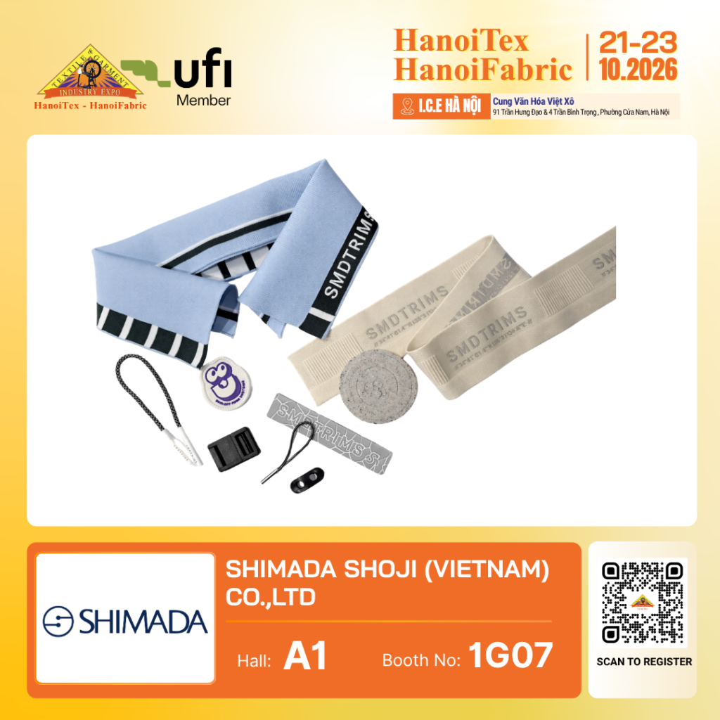 SHIMADA SHOJI (VIETNAM) CO., LTD - Nhà trưng bày tiêu biểu HanoiTex - HanoiFabric 2026