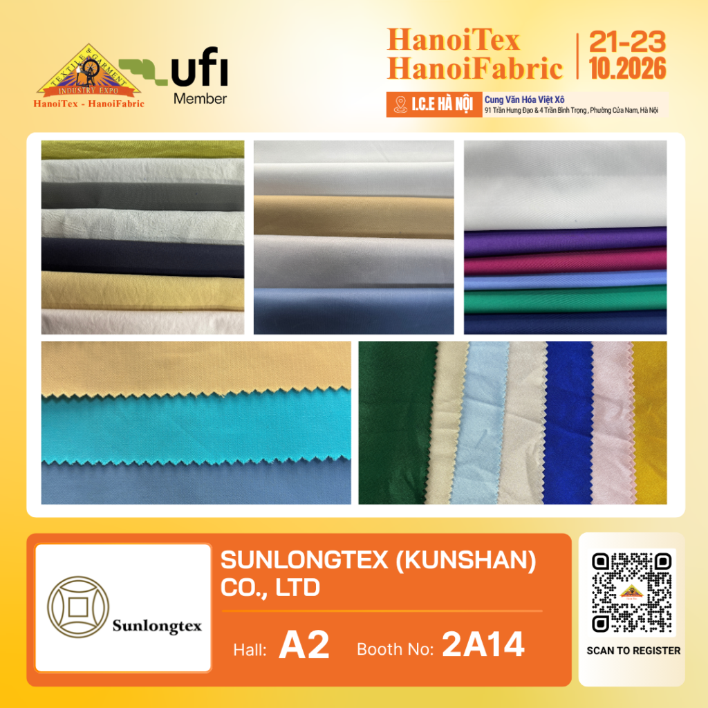 SUNLONGTEX (KUNSHAN) CO., LTD. - Nhà trưng bày tiêu biểu HanoiTex - HanoiFabric 2026