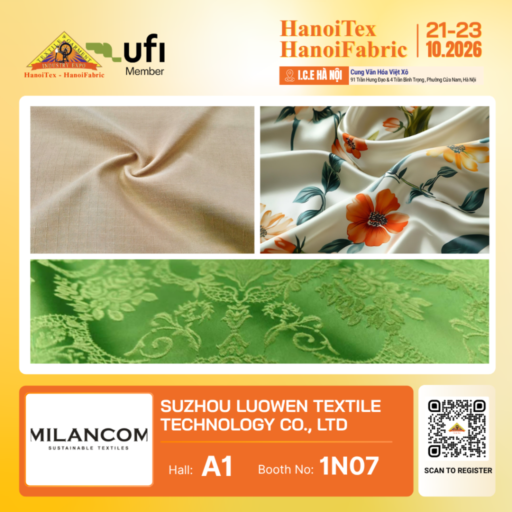 SUZHOU LUOWEN TEXTILE TECHNOLOGY CO., LTD. - Nhà trưng bày tiêu biểu HanoiTex - HanoiFabric 2026