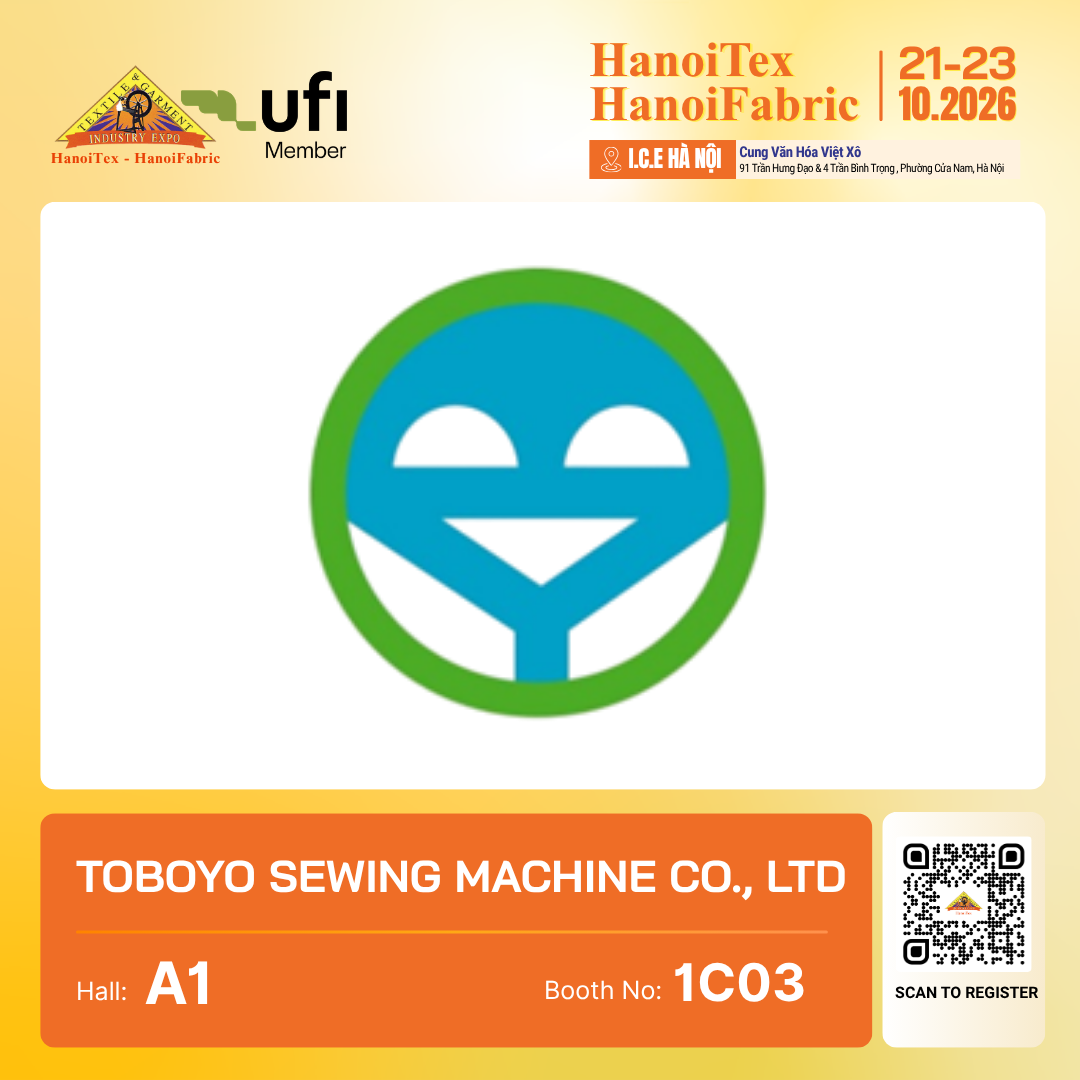 TOBOYO SEWING MACHINE CO., LTD. - Nhà trưng bày tiêu biểu HanoiTex - HanoiFabric 2026