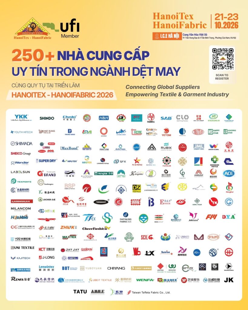 250+ Nha cung cap uy tin trong nganh det may quy tu tai HanoiTex - HanoiFabric 2026