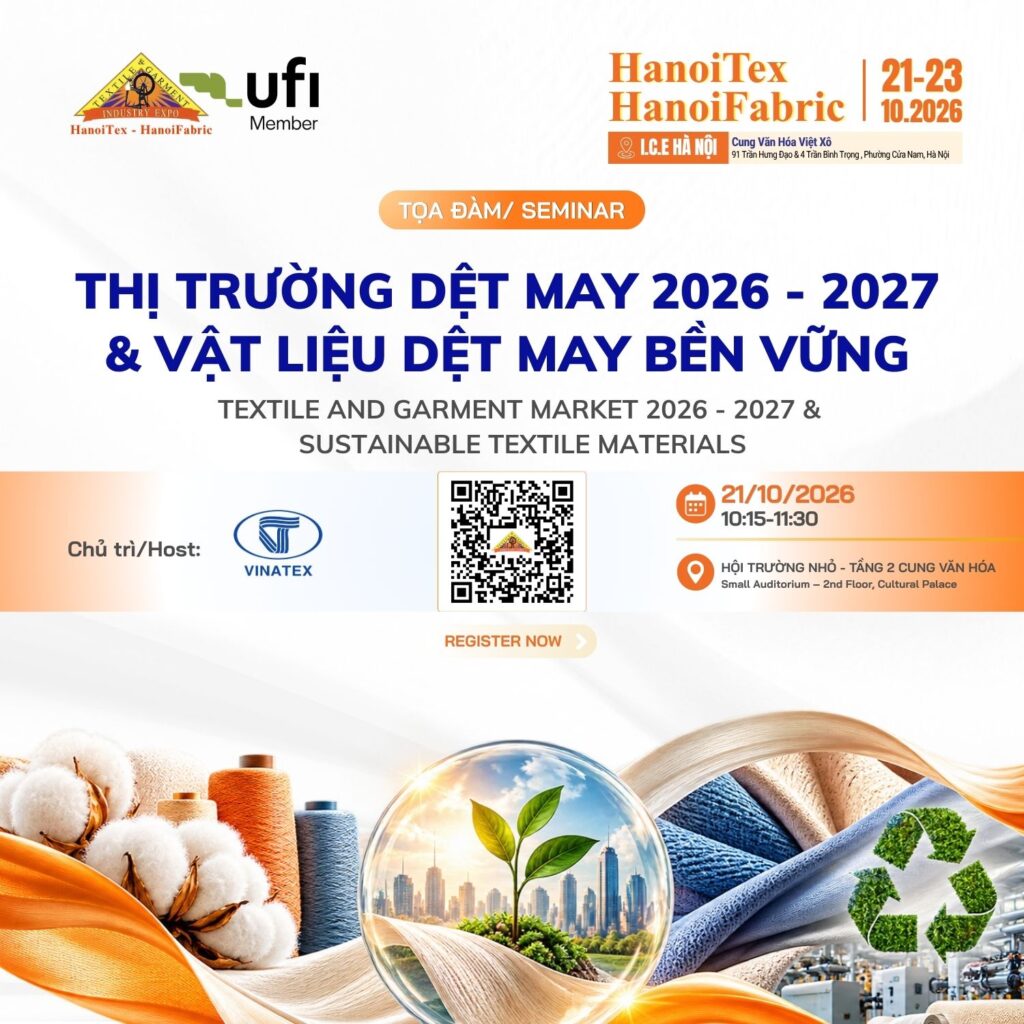 Banner Tổng Quan Hội Thảo VINATEX - HanoiTex 2026