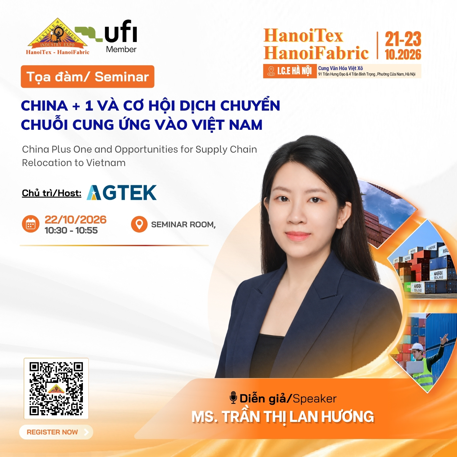 China + 1 và cơ hội dịch chuyển chuỗi cung ứng vào Việt Nam - Ms. Trần Thị Lan Hương
