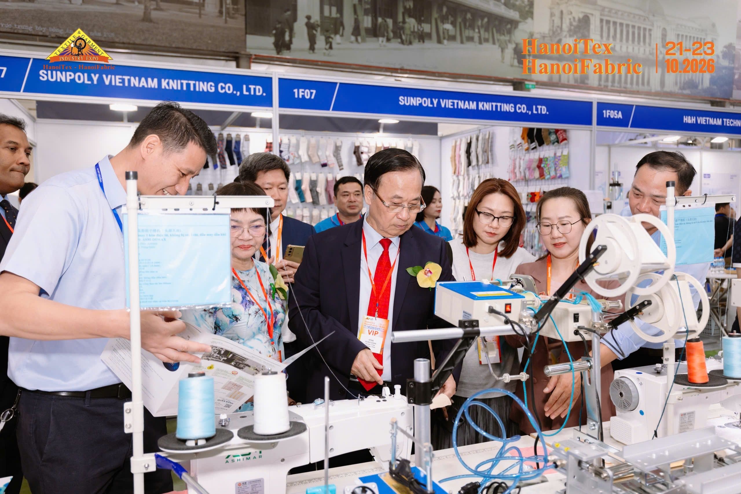 Hình ảnh tham quan tại Triển lãm HanoiTex – HanoiFabric 2026