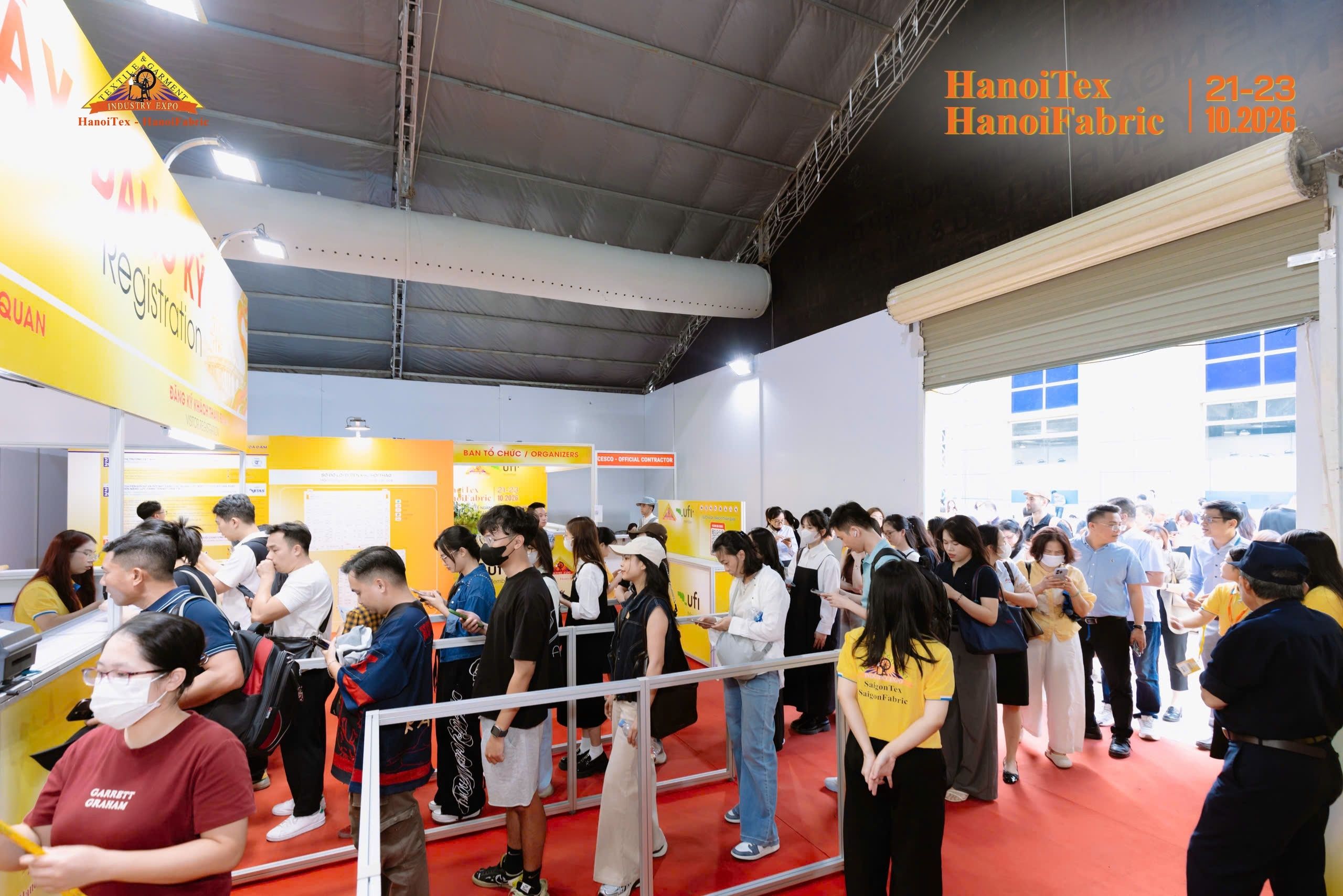 Hình ảnh tham quan tại Triển lãm HanoiTex – HanoiFabric 2026