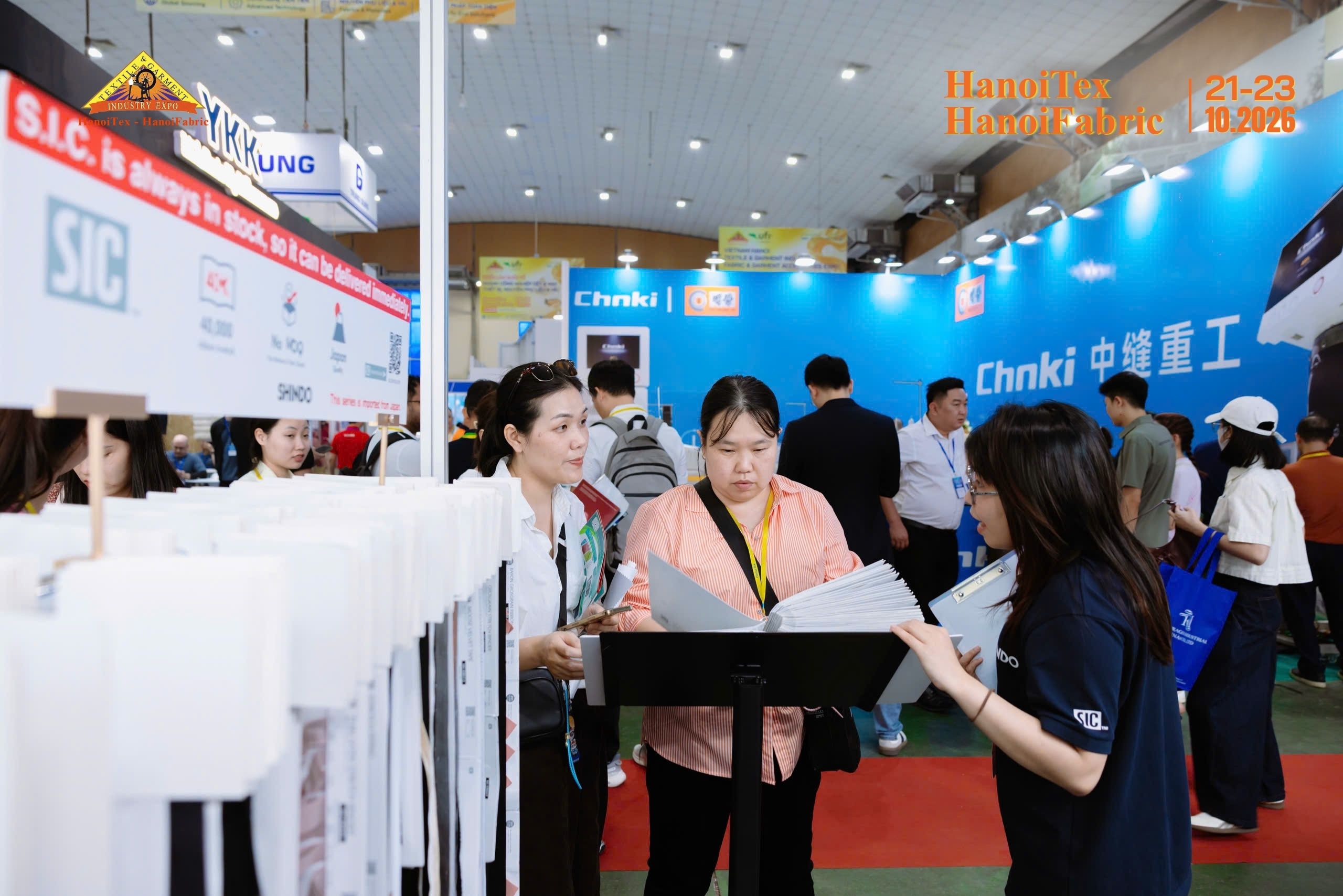 Hình ảnh tham quan tại Triển lãm HanoiTex – HanoiFabric 2026