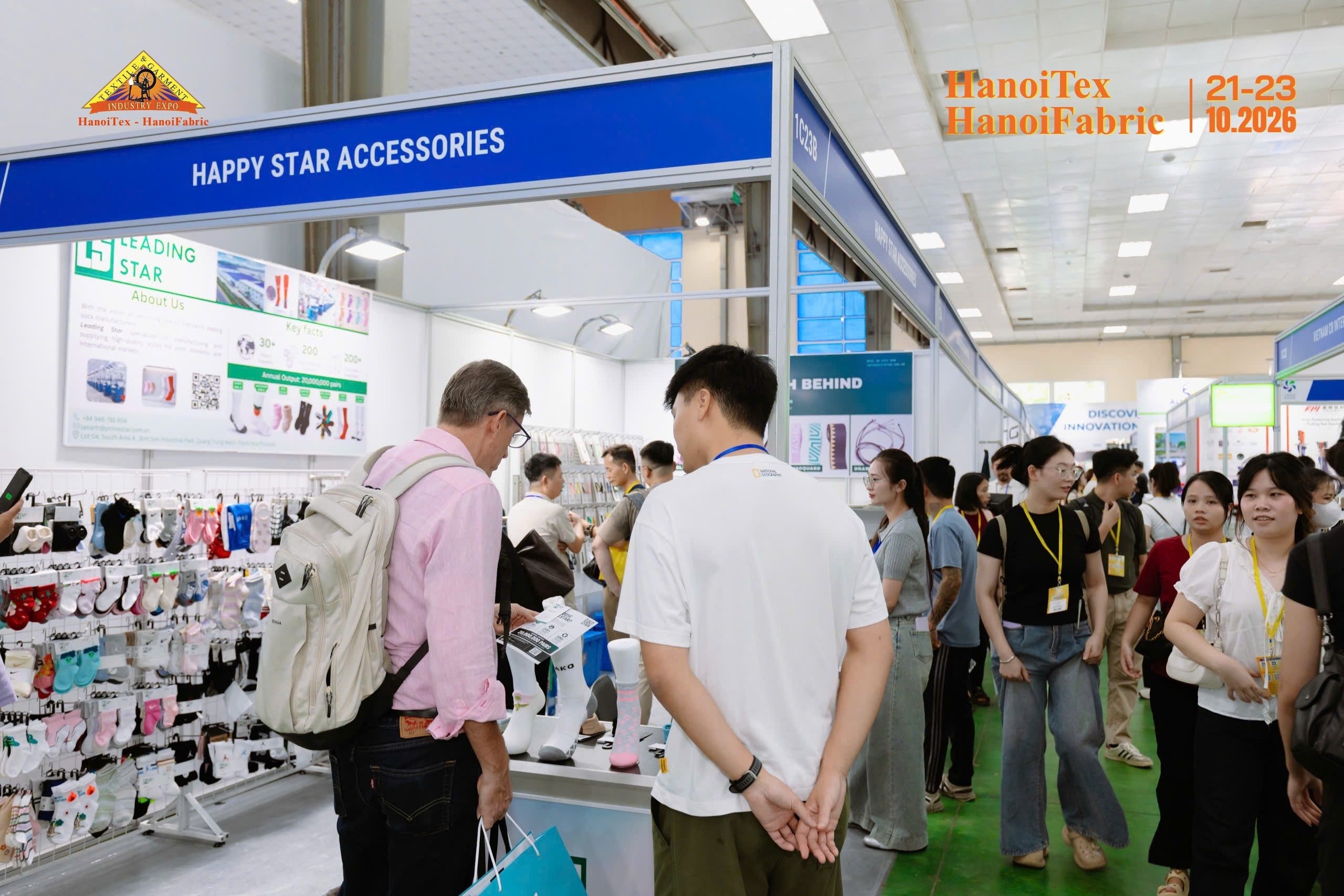 Hình ảnh tham quan tại Triển lãm HanoiTex – HanoiFabric 2026