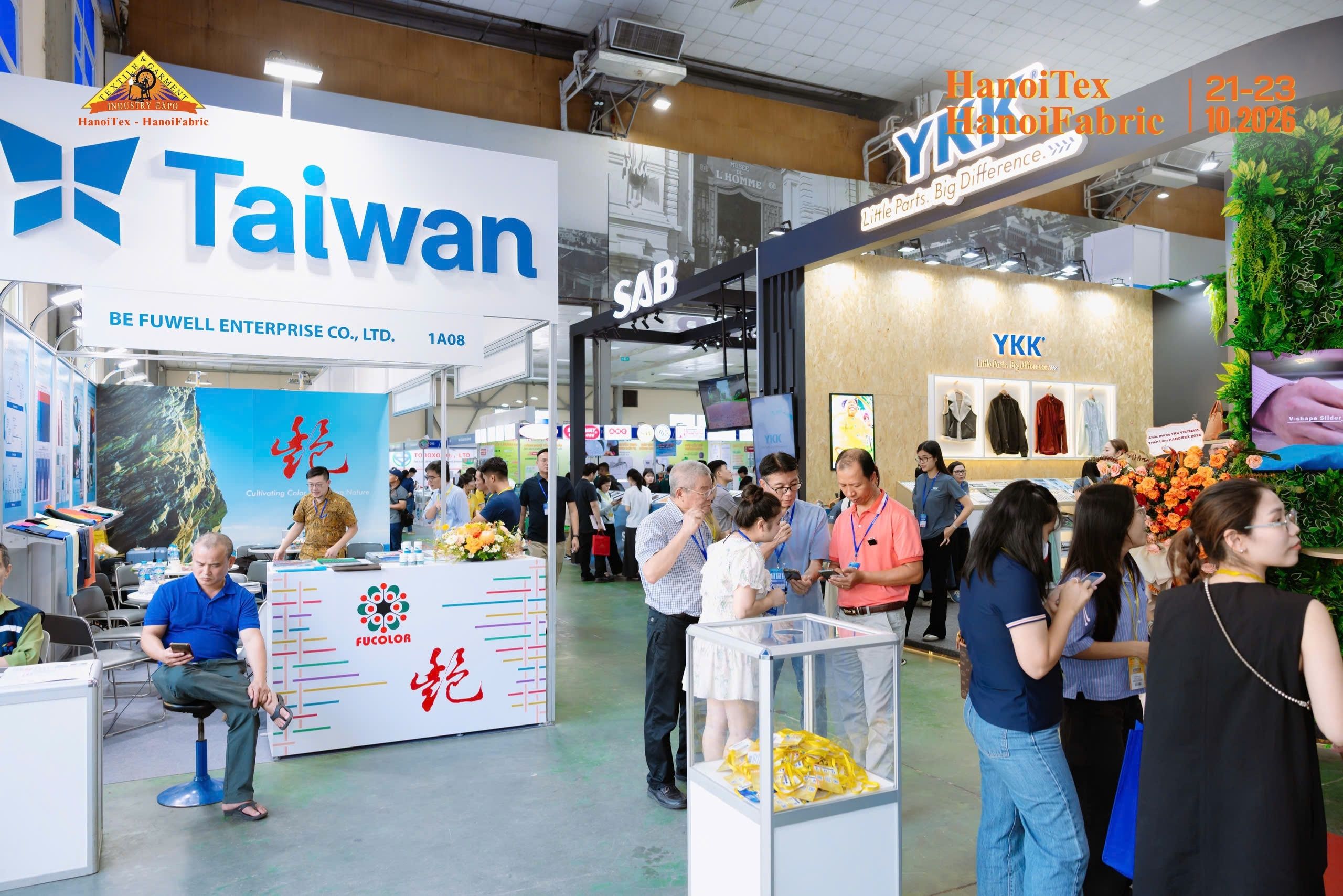 Hình ảnh tham quan tại Triển lãm HanoiTex – HanoiFabric 2026