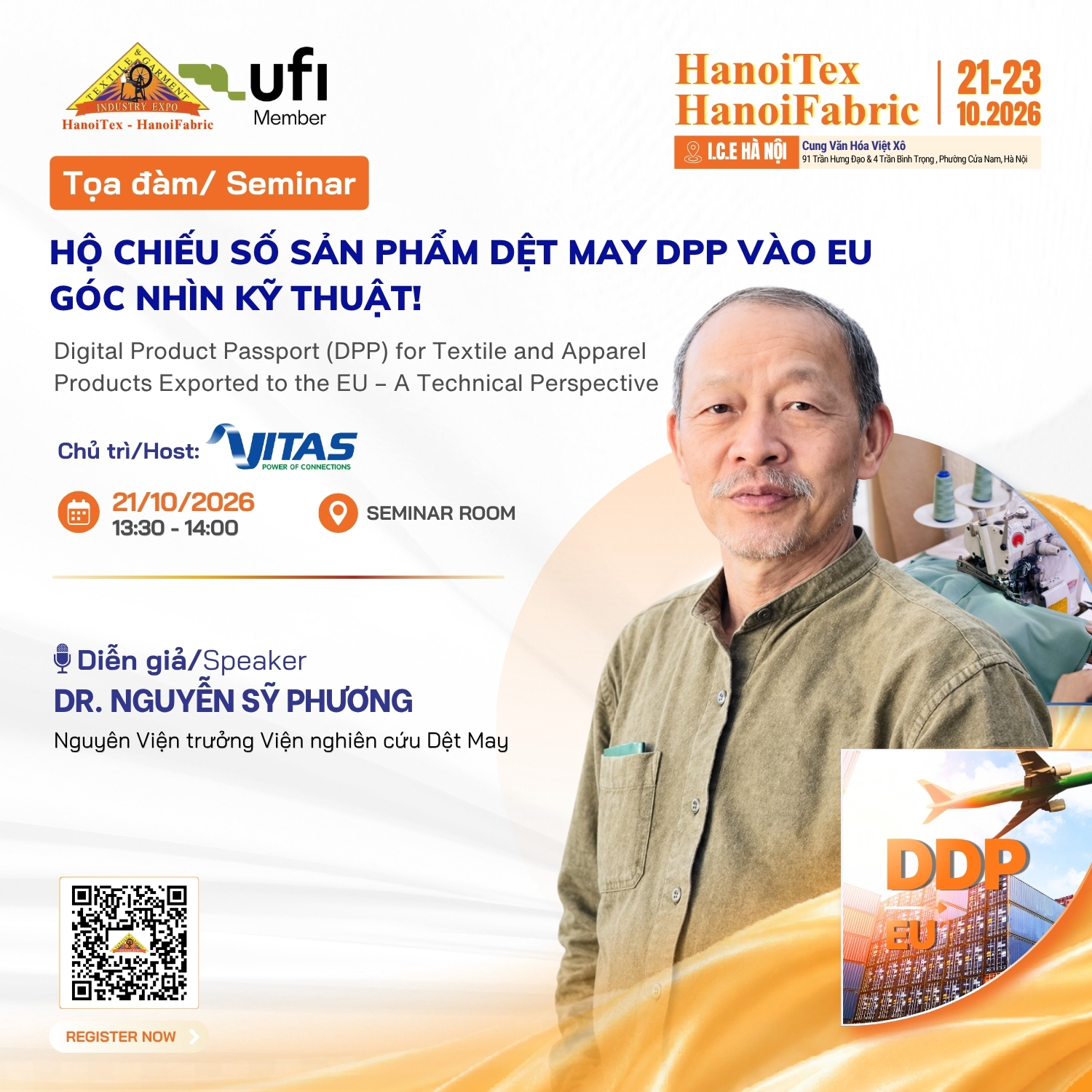 Hộ chiếu số sản phẩm dệt may DPP vào EU - Góc nhìn kỹ thuật - Dr. Nguyễn Sỹ Phương