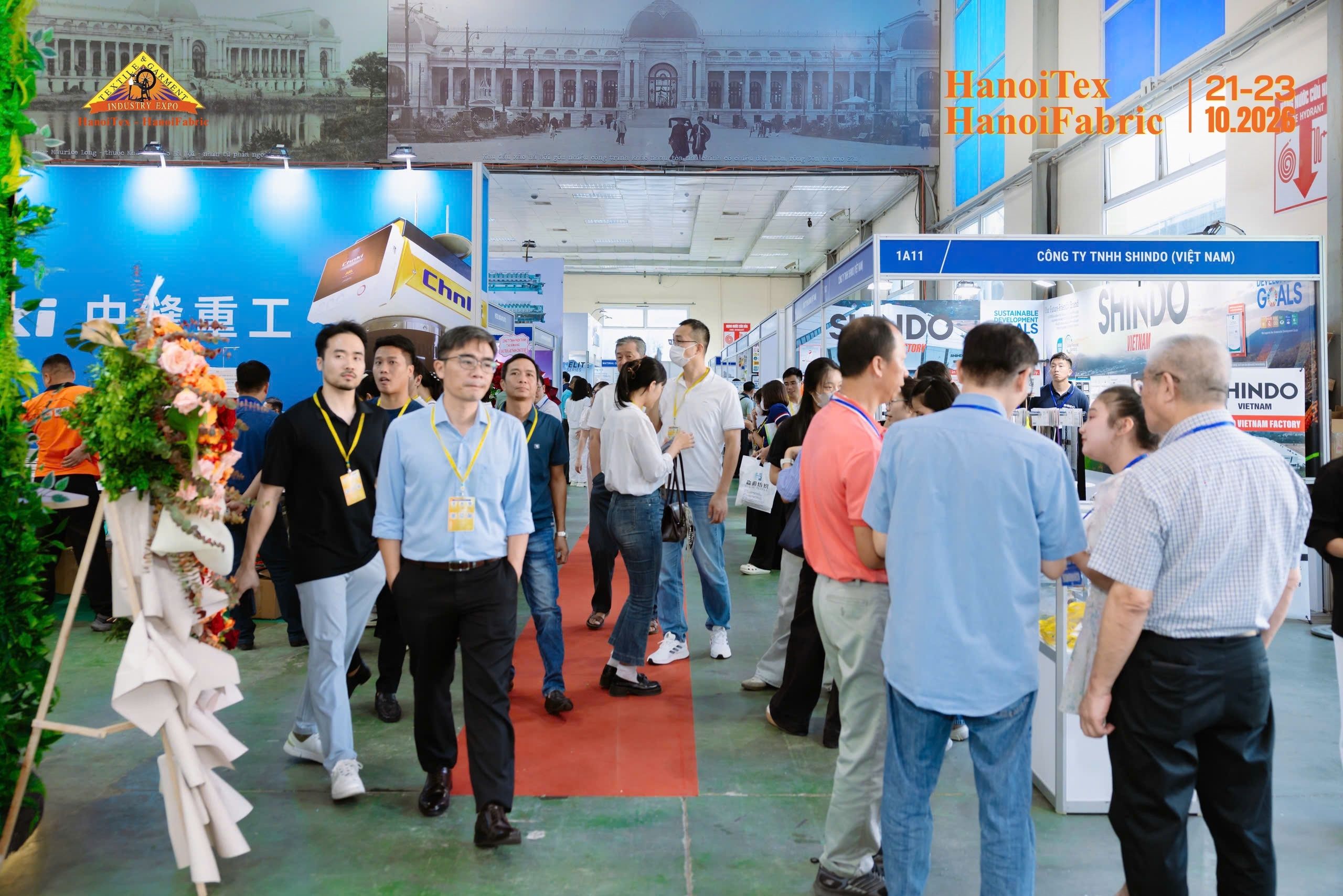 Hình ảnh tham quan tại Triển lãm HanoiTex – HanoiFabric 2026