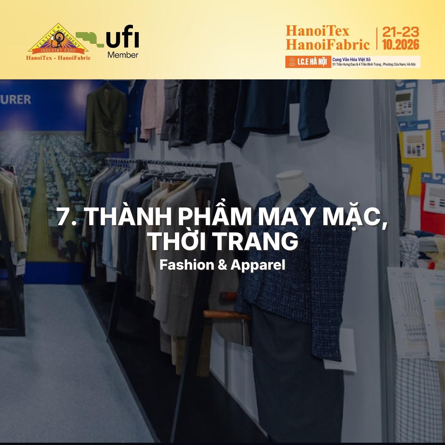Thanh pham may mac thoi trang tai HanoiTex HanoiFabric 2026