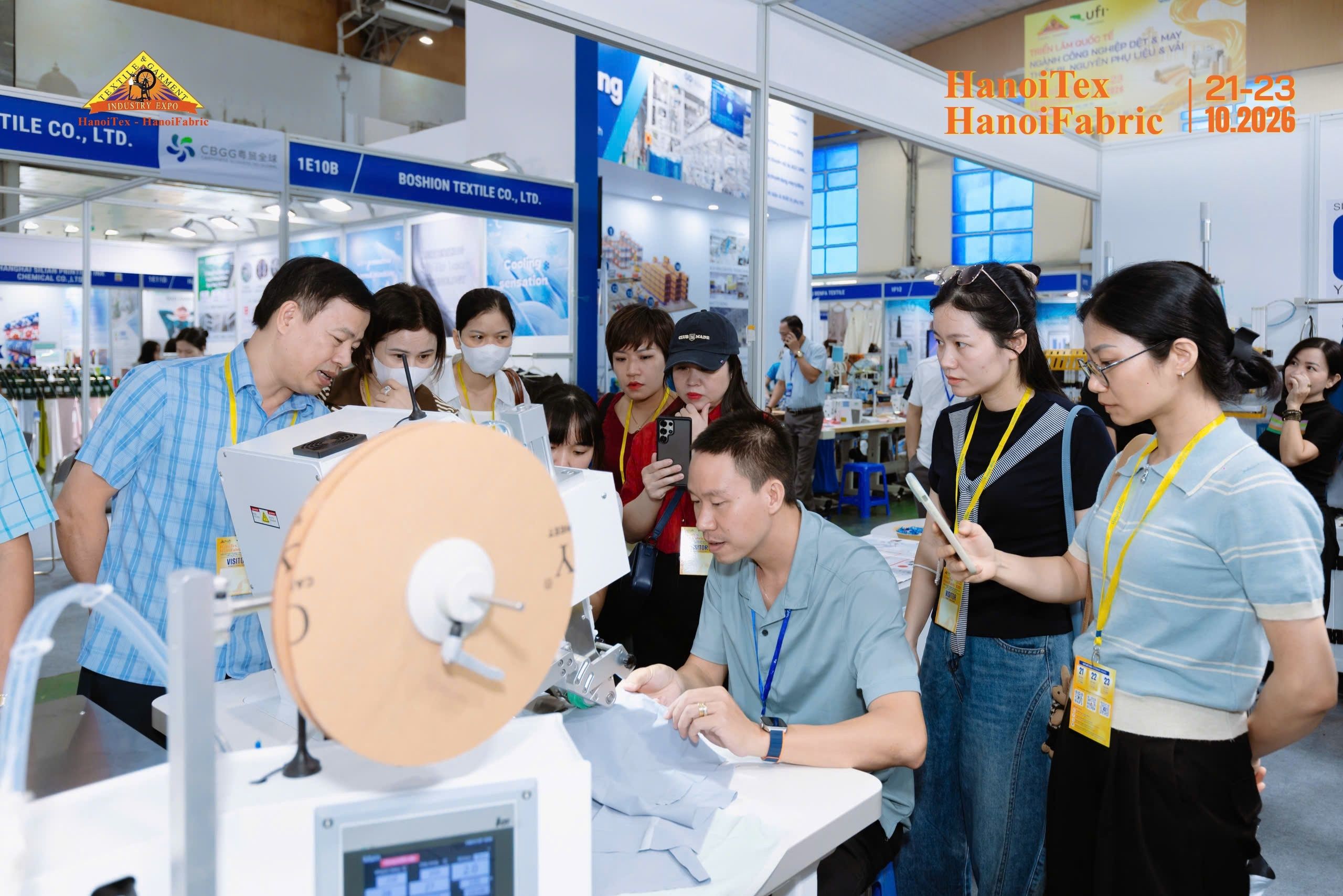 Hình ảnh tham quan tại Triển lãm HanoiTex – HanoiFabric 2026
