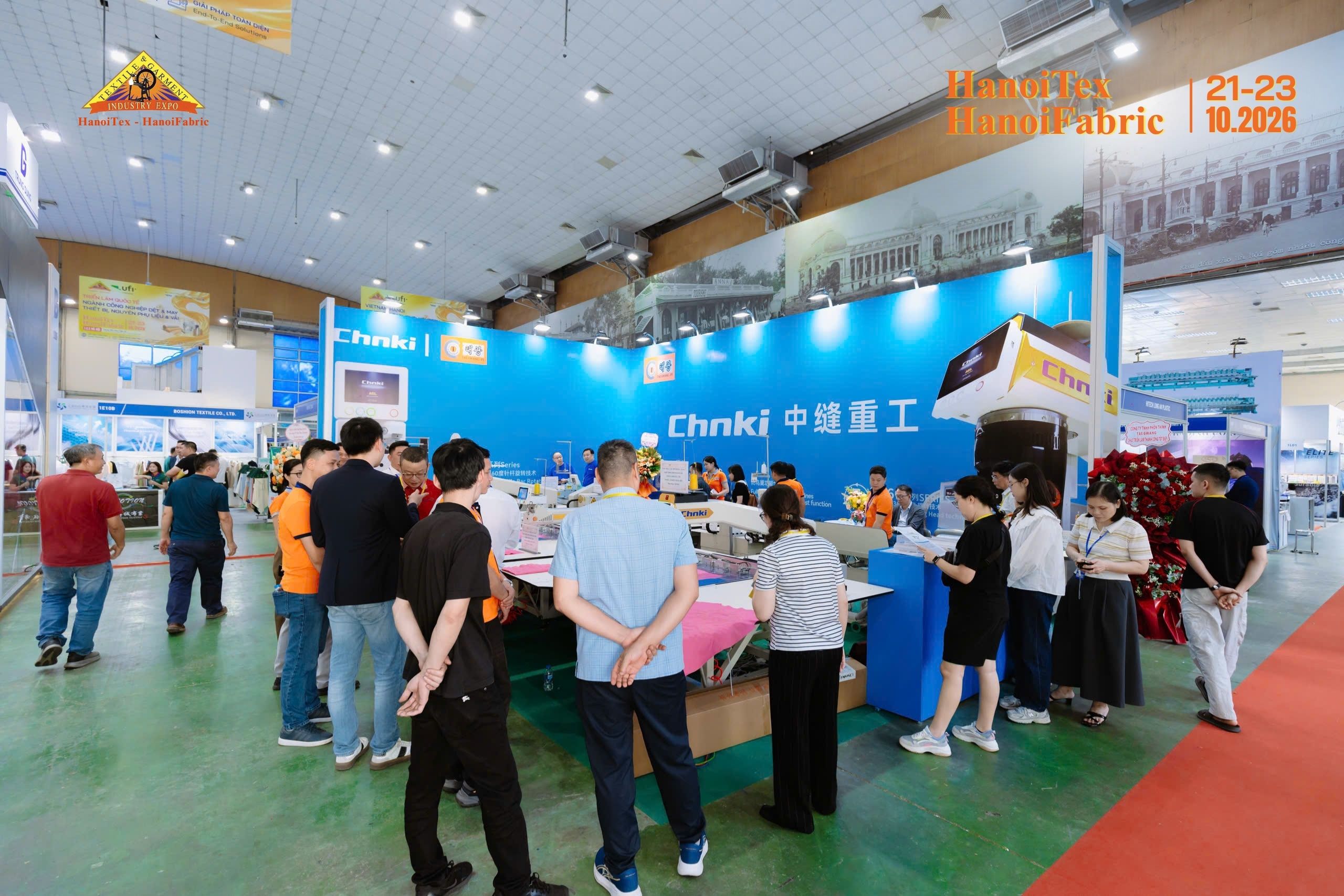 Hình ảnh tham quan tại Triển lãm HanoiTex – HanoiFabric 2026