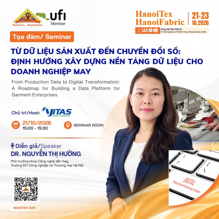 Từ dữ liệu sản xuất đến chuyển đổi số: Định hướng xây dựng nền tảng dữ liệu cho doanh nghiệp may - Dr. Nguyễn Thị Hường