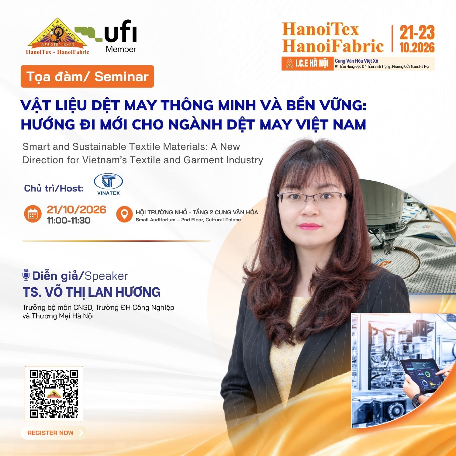 Vật liệu dệt may thông minh và bền vững: Hướng đi mới cho ngành dệt may Việt Nam - TS. Võ Thị Lan Hương
